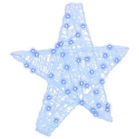 Estrella 3D con 50 LED Azul 55 x 53.5 x 10 cm Acrílico en Decoración Festiva y Estacional | Comprar online en Foru.es