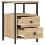 Mesita de noche madera de ingeniería roble Sonoma 34x35,5x50 cm de vidaXL, Mesitas de noche - Ref: Foro24-826015, Precio: 47,...