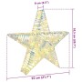 Estrella 3D con 50 LED cálido 55 x 52.5 x 9 cm PET en Decoración Festiva y Estacional | Comprar online en Foru.es