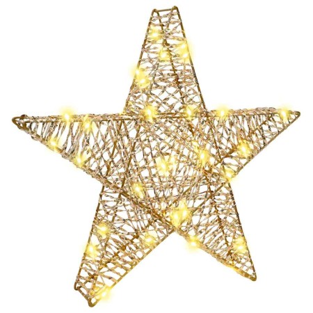 Estrella 3D con 50 LED cálido 55 x 52.5 x 9 cm PET en Decoración Festiva y Estacional | Comprar online en Foru.es