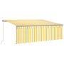 Toldo manual retráctil con persiana y LED amarillo blanco 4x3 m en Toldos | Comprar online en Foru.es