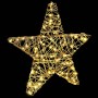 Estrella 3D con 50 LED cálido 55 x 52.5 x 9 cm Ratán en Decoración Festiva y Estacional | Comprar online en Foru.es