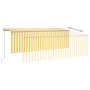 Toldo manual retráctil con persiana y LED amarillo blanco 4x3 m en Toldos | Comprar online en Foru.es