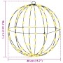 Bola con 192 LED 2 pcs cálido 43.5 cm Metal en Decoración Festiva y Estacional | Comprar online en Foru.es