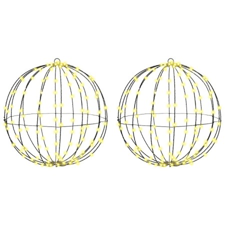 Bola con 320 LED 2 pcs cálido 50 cm Metal en Decoración Festiva y Estacional | Comprar online en Foru.es