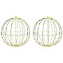 Bola con 320 LED 2 pcs cálido 50 cm Metal en Decoración Festiva y Estacional | Comprar online en Foru.es