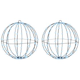 Bola con 320 LED 2 pcs frío 50 cm Metal en Decoración Festiva y Estacional | Comprar online en Foru.es