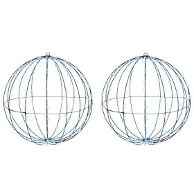 Bola con 384 LED 2 pcs frío 60 cm Metal en Decoración Festiva y Estacional | Comprar online en Foru.es