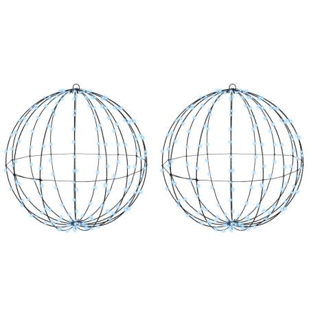 Bola con 384 LED 2 pcs frío 60 cm Metal en Decoración Festiva y Estacional | Comprar online en Foru.es