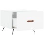 Mesa de centro madera de ingeniería brillo blanco 50x50x40 cm de vidaXL, Mesas de centro - Ref: Foro24-829336, Precio: 39,64 ...