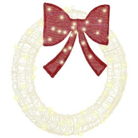 Corona con 60 LED cálido 76 x 8.5 x 76 cm Acrílico en Decoración Festiva y Estacional | Comprar online en Foru.es