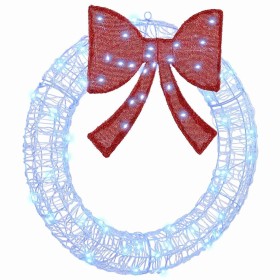 Corona con 60 LED Azul 76 x 8.5 x 76 cm Acrílico en Decoración Festiva y Estacional | Comprar online en Foru.es