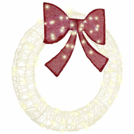 Corona con 80 LED cálido 92 x 9.5 x 92 cm Acrílico en Decoración Festiva y Estacional | Comprar online en Foru.es