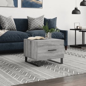 Mesa de centro madera contrachapada gris Sonoma 50x50x40 cm de vidaXL, Mesas de centro - Ref: Foro24-829456, Precio: 46,68 €,...