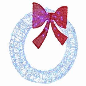 Corona con 80 LED Azul 92 x 9.5 x 92 cm Acrílico en Decoración Festiva y Estacional | Comprar online en Foru.es