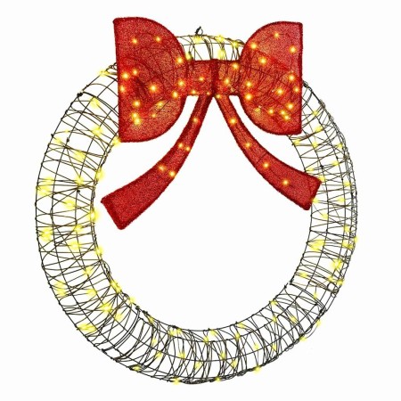 Corona con 150 LED cálido 120 cm Ratán en Decoración Festiva y Estacional | Comprar online en Foru.es