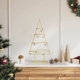 Árbol de Navidad de metal con soporte Dorado 60 cm en Decoración Festiva y Estacional | Comprar online en Foru.es