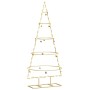 Árbol de Navidad de metal con soporte Dorado 125 cm en Decoración Festiva y Estacional | Comprar online en Foru.es