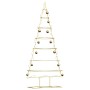 Árbol de Navidad de metal con soporte Dorado 180 cm en Decoración Festiva y Estacional | Comprar online en Foru.es