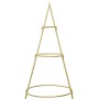 Árbol de Navidad de metal con soporte Dorado 180 cm en Decoración Festiva y Estacional | Comprar online en Foru.es