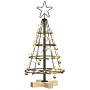 Árbol Cono de Navidad con soporte Negro 60 cm Acero en Decoración Festiva y Estacional | Comprar online en Foru.es
