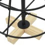 Árbol Cono de Navidad con soporte Negro 60 cm Acero en Decoración Festiva y Estacional | Comprar online en Foru.es