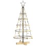 Árbol Cono de Navidad con soporte Negro 90 cm Acero en Decoración Festiva y Estacional | Comprar online en Foru.es