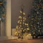 Árbol Cono de Navidad con soporte Negro 90 cm Acero en Decoración Festiva y Estacional | Comprar online en Foru.es