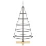 Árbol Cono de Navidad con soporte Negro 90 cm Acero en Decoración Festiva y Estacional | Comprar online en Foru.es
