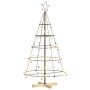 Árbol Cono de Navidad con soporte Negro 125 cm Acero en Decoración Festiva y Estacional | Comprar online en Foru.es