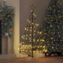 Árbol Cono de Navidad con soporte Negro 125 cm Acero en Decoración Festiva y Estacional | Comprar online en Foru.es