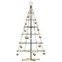 Árbol Cono de Navidad con soporte Negro 150 cm Acero en Decoración Festiva y Estacional | Comprar online en Foru.es