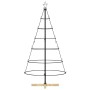Árbol Cono de Navidad con soporte Negro 150 cm Acero en Decoración Festiva y Estacional | Comprar online en Foru.es