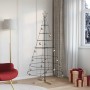 Árbol Cono de Navidad con soporte Negro 180 cm Acero en Decoración Festiva y Estacional | Comprar online en Foru.es