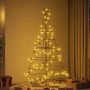 Árbol Cono de Navidad con soporte Negro 180 cm Acero en Decoración Festiva y Estacional | Comprar online en Foru.es