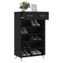 Zapatero madera de ingeniería negro 60x35x105 cm de vidaXL, Armarios y almacenamiento - Ref: Foro24-829581, Precio: 74,64 €, ...