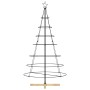 Árbol Cono de Navidad con soporte Negro 180 cm Acero en Decoración Festiva y Estacional | Comprar online en Foru.es