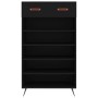 Zapatero madera de ingeniería negro 60x35x105 cm de vidaXL, Armarios y almacenamiento - Ref: Foro24-829581, Precio: 74,64 €, ...