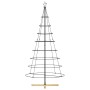 Árbol Cono de Navidad con soporte Negro 210 cm Acero en Decoración Festiva y Estacional | Comprar online en Foru.es