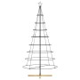 Árbol Cono de Navidad con soporte Negro 210 cm Acero en Decoración Festiva y Estacional | Comprar online en Foru.es