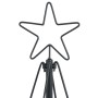 Árbol Cono de Navidad con soporte Negro 210 cm Acero en Decoración Festiva y Estacional | Comprar online en Foru.es