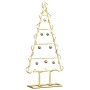 Árbol de Navidad de metal con soporte Dorado 60 cm en Decoración Festiva y Estacional | Comprar online en Foru.es