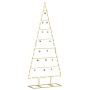 Árbol de Navidad de metal con soporte Dorado 125 cm en Decoración Festiva y Estacional | Comprar online en Foru.es