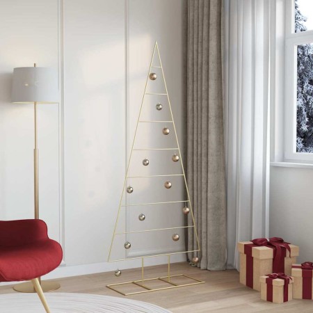 Árbol de Navidad de metal con soporte Dorado 180 cm en Decoración Festiva y Estacional | Comprar online en Foru.es