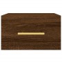 Mesita de noche de pared color roble marrón 35x35x20 cm de vidaXL, Taquillas y armarios de almacenamiento - Ref: Foro24-82980...