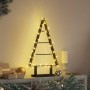 Árbol de Navidad de metal con soporte Negro 60 cm Acero en Decoración Festiva y Estacional | Comprar online en Foru.es