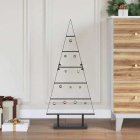 Árbol de Navidad de metal con soporte Negro 90 cm Acero en Decoración Festiva y Estacional | Comprar online en Foru.es