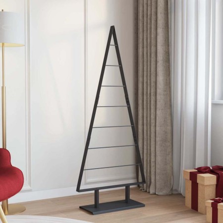 Árbol de Navidad de metal con soporte Negro 150 cm Acero en Decoración Festiva y Estacional | Comprar online en Foru.es