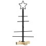Árbol de Navidad de metal con soporte Negro 60 cm en Decoración Festiva y Estacional | Comprar online en Foru.es