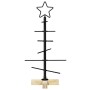 Árbol de Navidad de metal con soporte Negro 60 cm en Decoración Festiva y Estacional | Comprar online en Foru.es